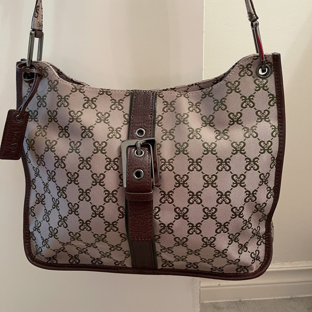 STACCATO BROWN SHOULDER/CROSS BODY BAG